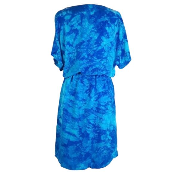 C & C California Batik Hi-Low Hem Dress Lg NWT - Picture 5 of 9